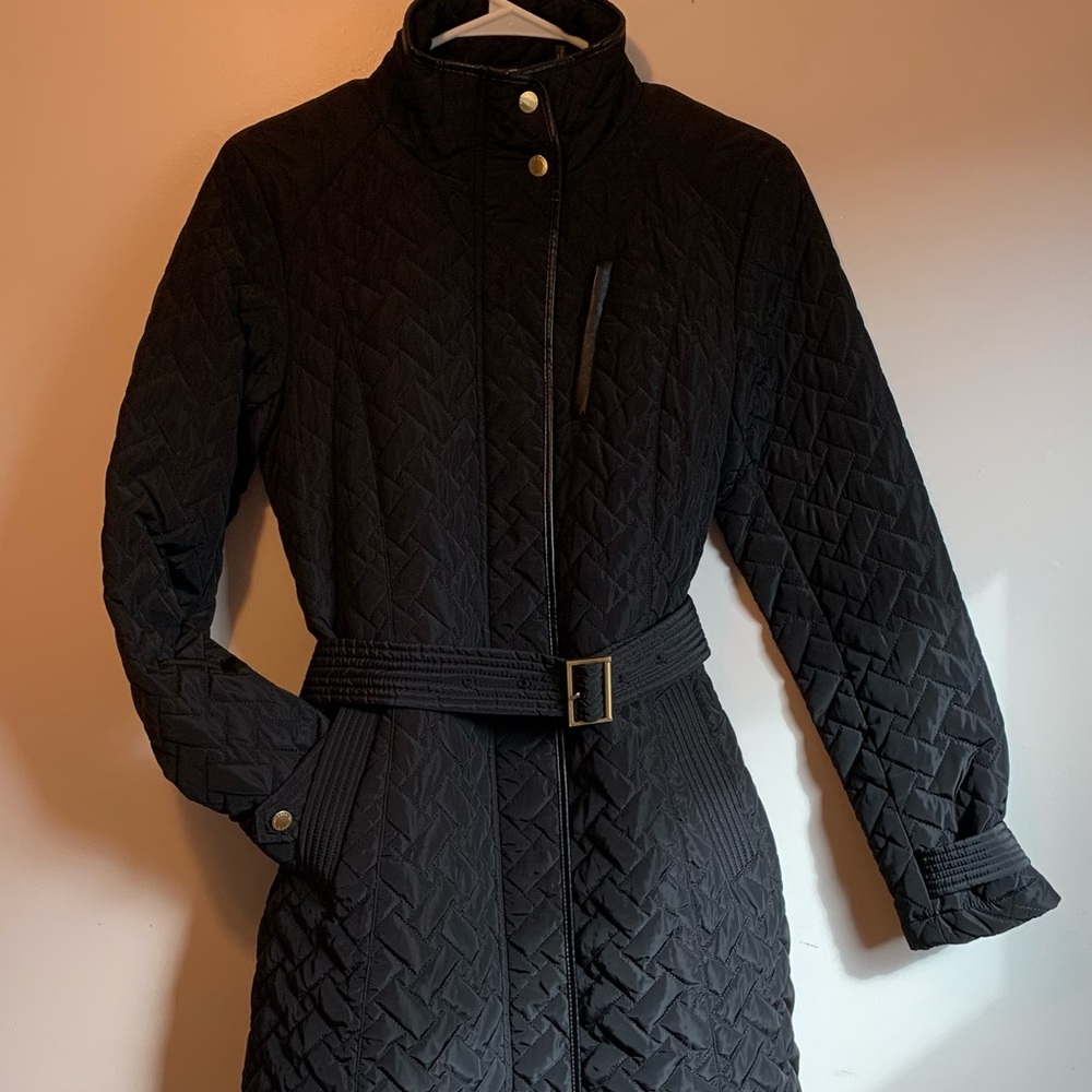 Cole Haan dress puffer coat 36 in. length
